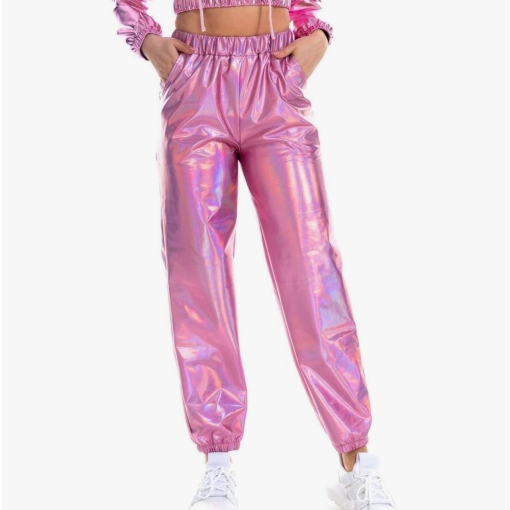 Shimmery jogger pants